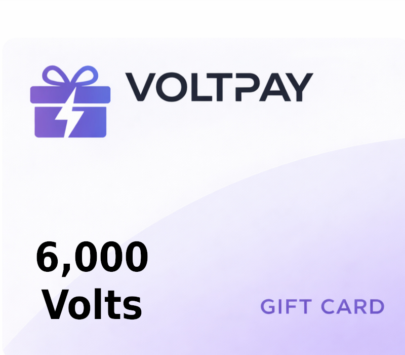 VoltPay 6000 Volts Gift Card cover art
