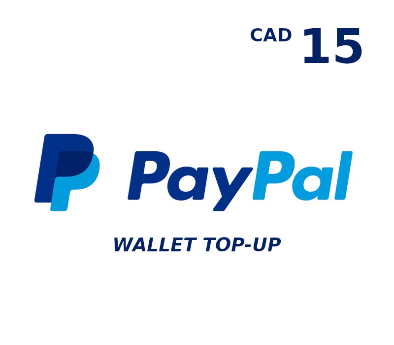PayPal Wallet CAD 15 Top Up cover art