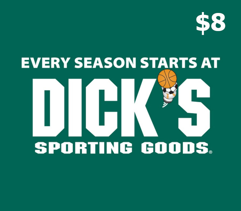 Dicks Sporting Goods $8 Gift Card cover art