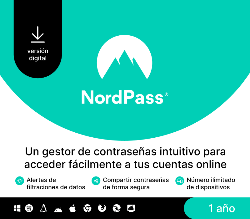 NordPass Premium ES (1 Year / Unlimited Devices) cover art