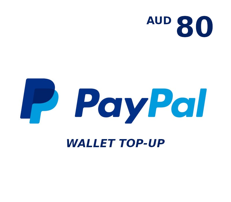 PayPal Wallet AUD 80 Top Up cover art