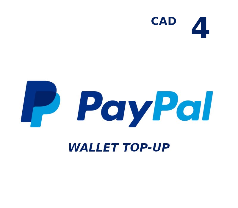PayPal Wallet CAD 4 Top Up cover art