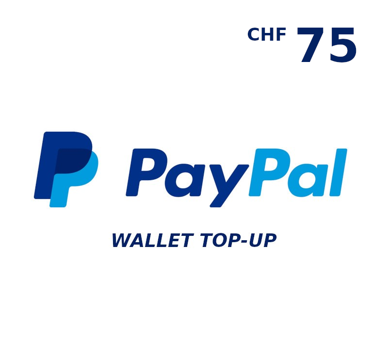 PayPal Wallet CHF 75 Top Up cover art