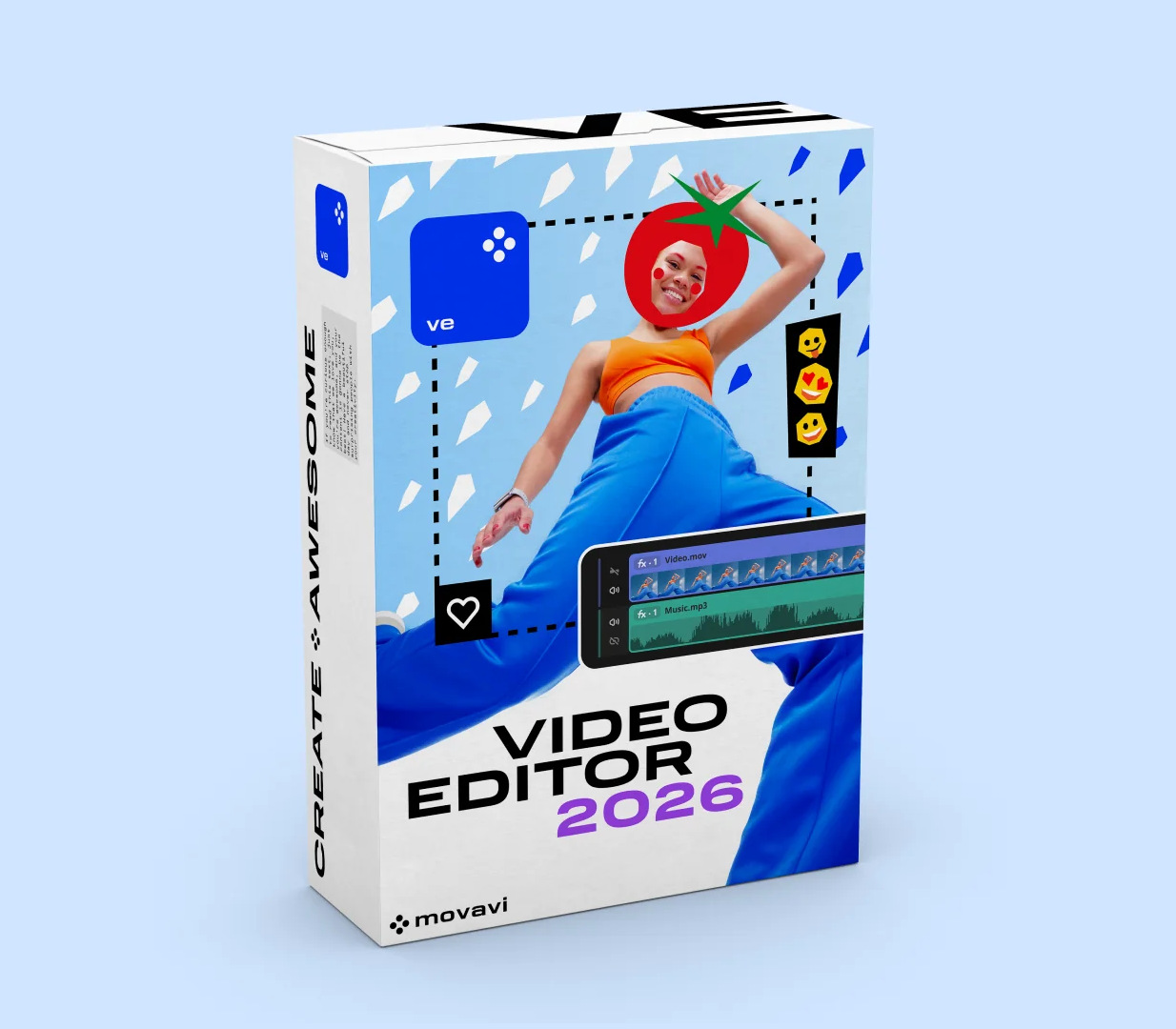 Movavi Video Editor Plus 2026 (1 PC) cover art