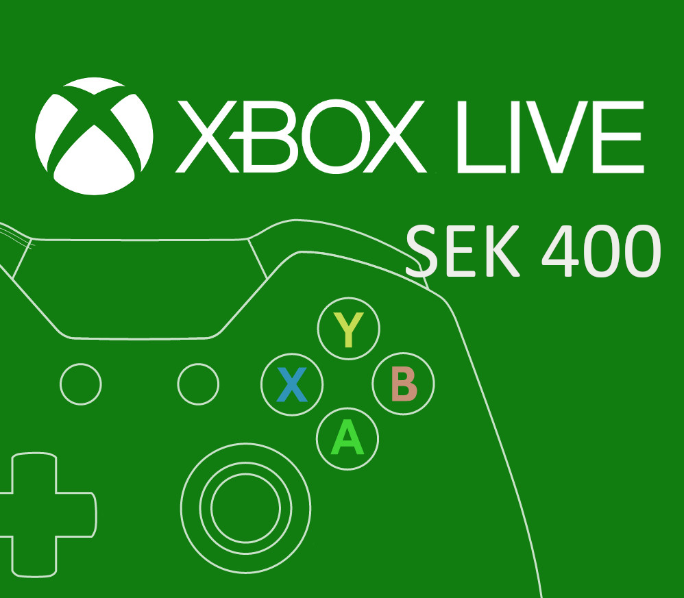 XBOX Live 400 SEK Prepaid Card SE cover art