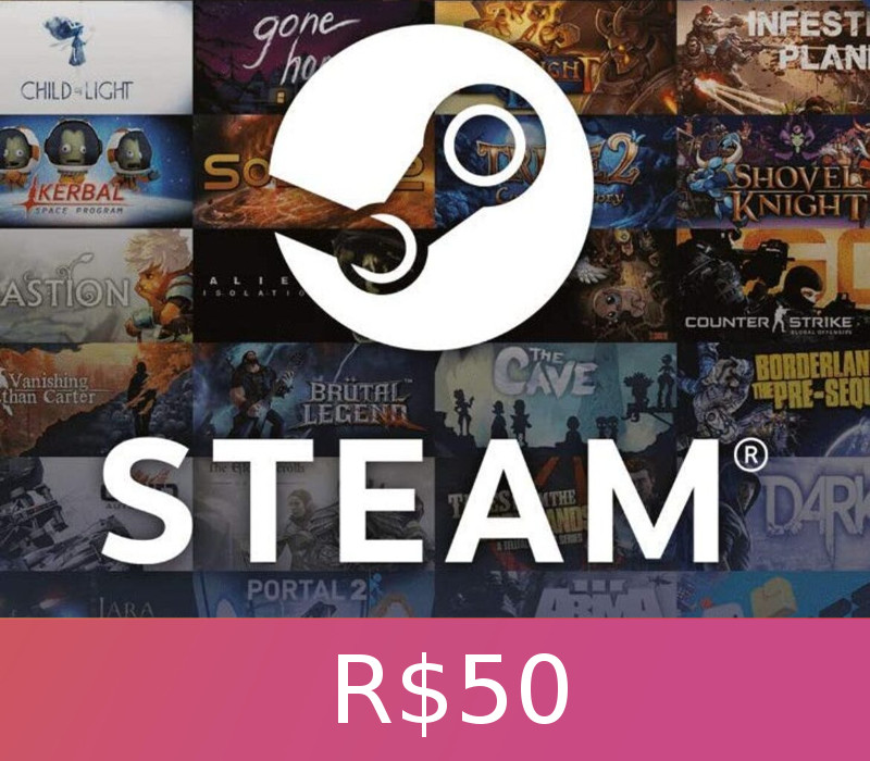 Steam Gift Card 50 BRL cover art
