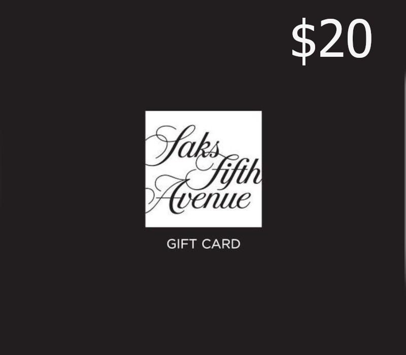 Saks Fifth Avenue $20 Gift Card cover art