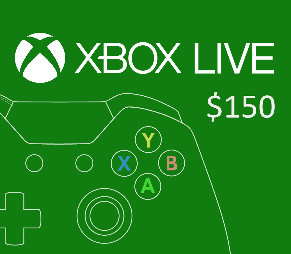 XBOX Live $150 Prepaid Card cover art