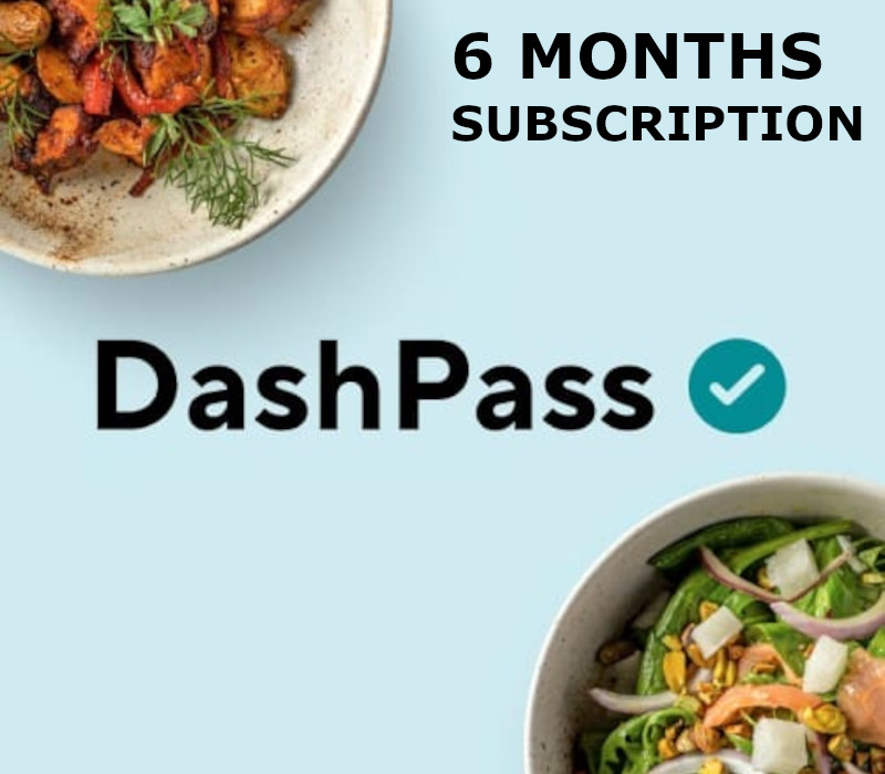 DoorDash DashPass 6 Months Subscription Card cover art