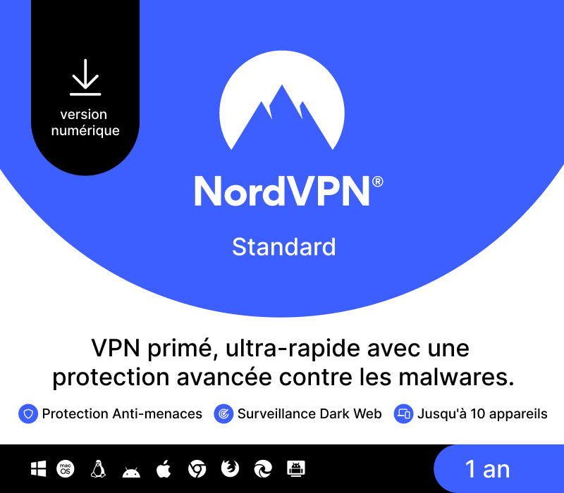 NordVPN Standard FR (1 Year / 10 Devices) cover art
