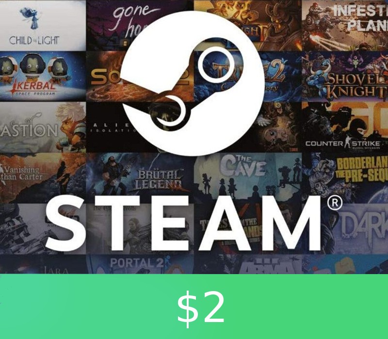 Steam Gift Card $2 cover art