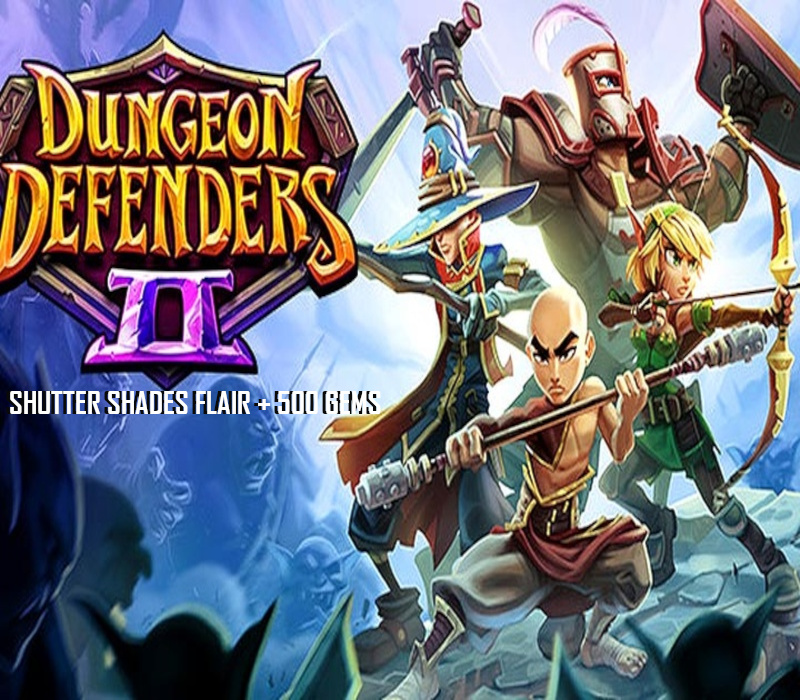Dungeon Defenders II: 500 Gems + Shutter Shades Flair DLC cover art