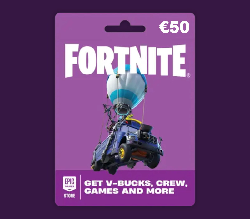 Fortnite EUR 50 PC Epic Games Gift Card FR cover art