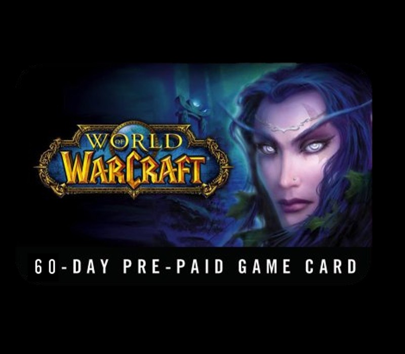 World of Warcraft 60 DAYS Pre-Paid Time Card cover art