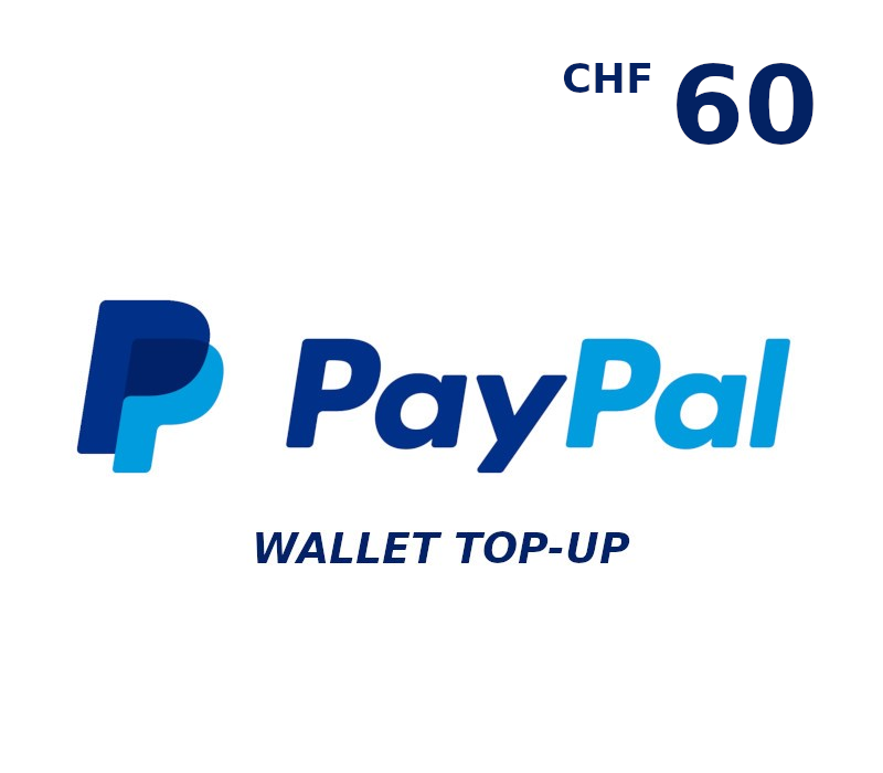 PayPal Wallet CHF 60 Top Up cover art