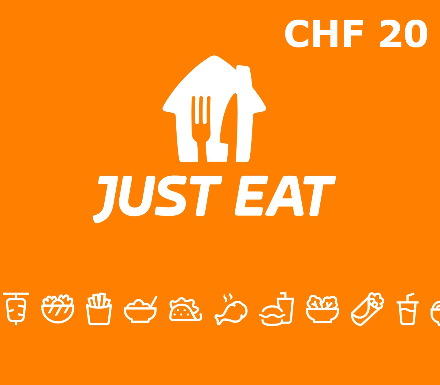 Just Eat 25 CHF Gift Card CH cover art
