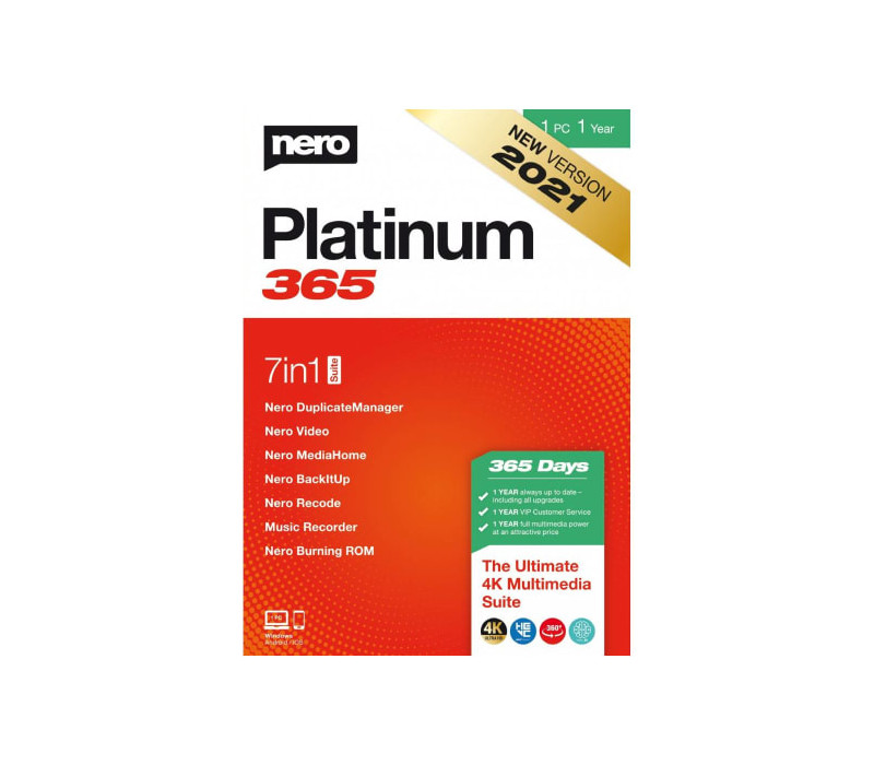 Nero Platinum 365 (1 Year / 1 PC) cover art
