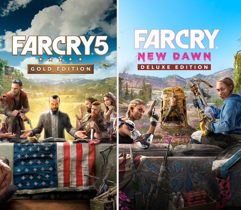 Far Cry 5 Gold Edition + Far Cry New Dawn Deluxe Edition Bundle cover art